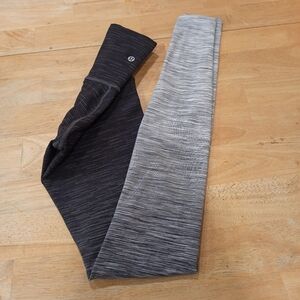 Lululemon Leggings Womens 4 Black Gray Wunder Under Ombre Melange 32" Hi Rise